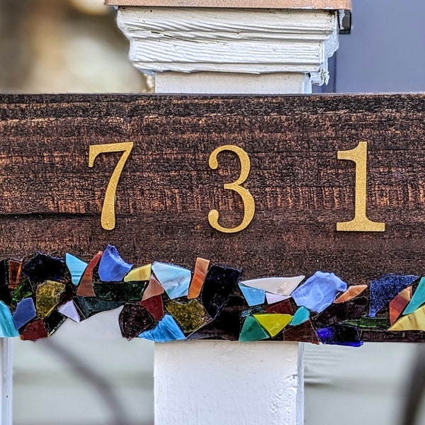 Address Numbers Stained Glass Etsy