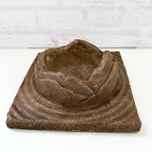 Sand Swirl Concrete Island Succulent Planter Pot