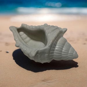 Smooth Concrete Nautical Seashell