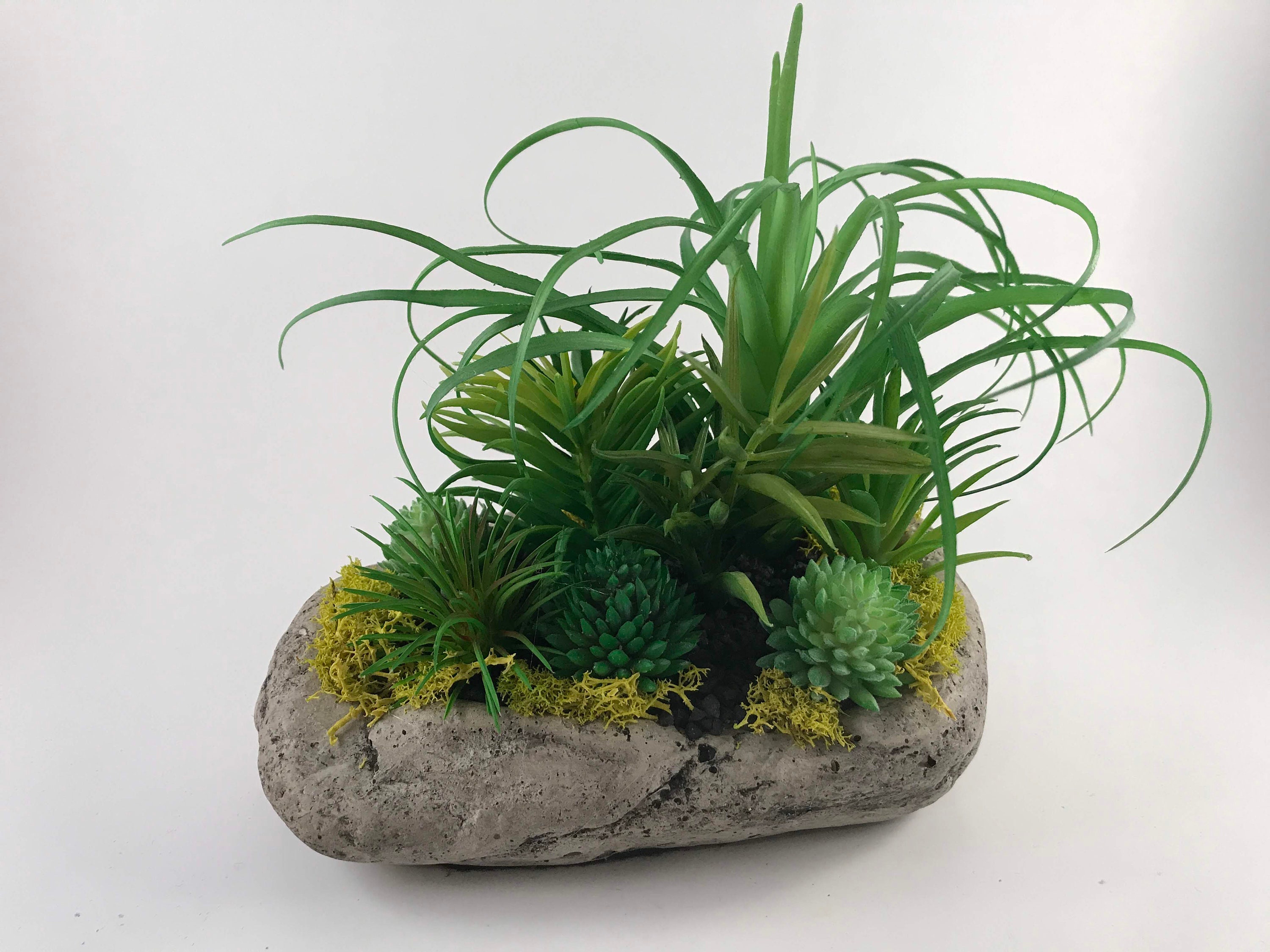 Artificial Air Plant Rock Planter