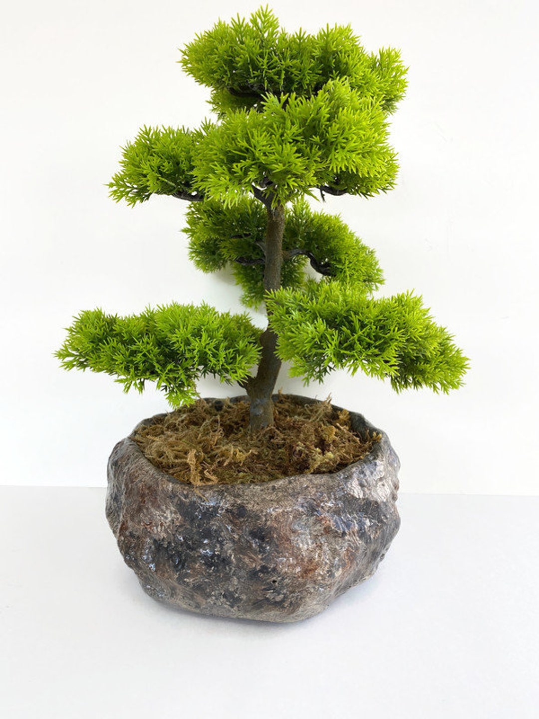 Large Boulder Artificial Bonsai Concrete Boulder Bonsai Etsy