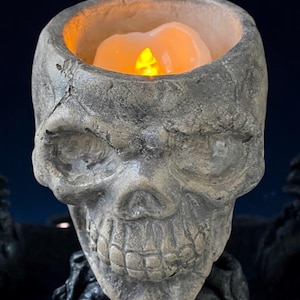Small Skull Succulent Planter Pot, Skull Pot, Skull Planter Pot
