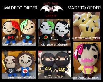 Made to Order Plushies Batch 1 (Youtube/Gaming)