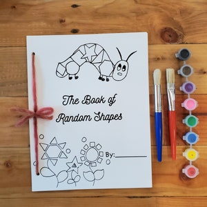 DIY preschool craft kit, Shape Book Paint by Number