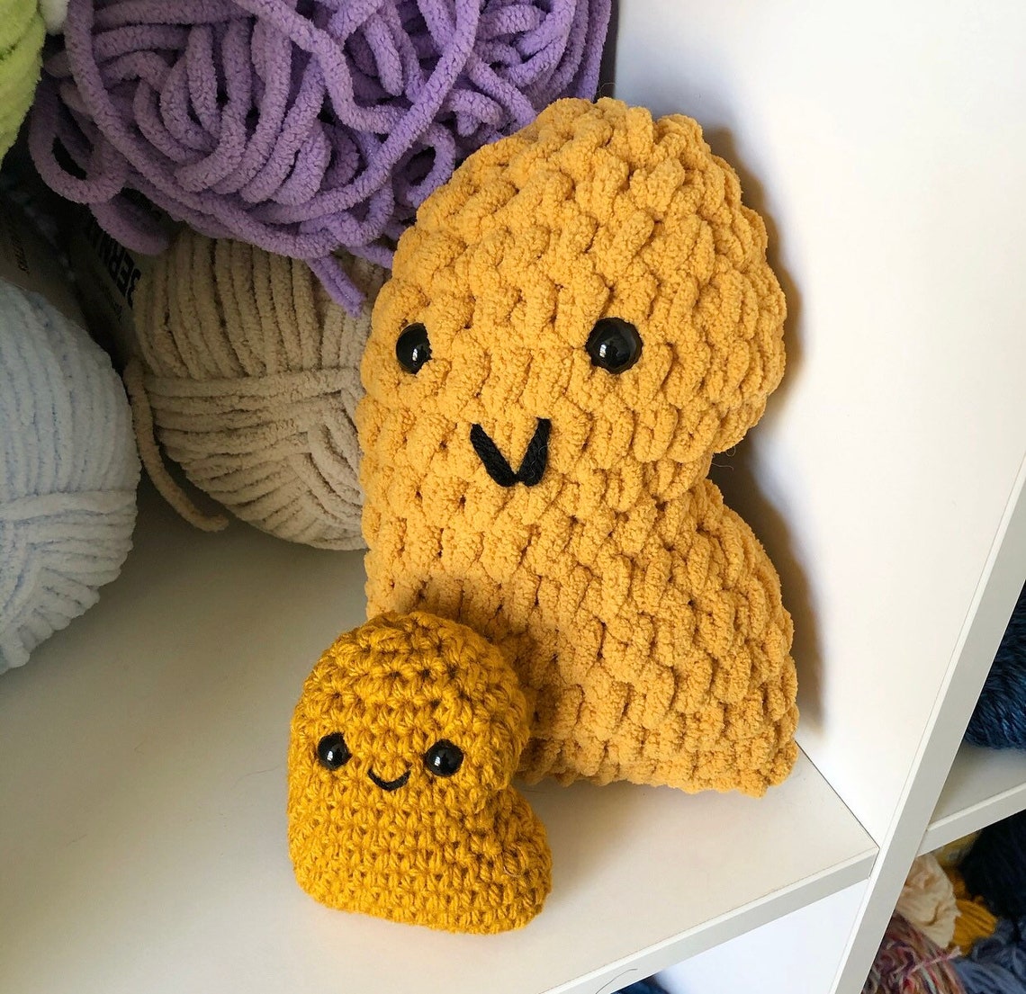 Chicken Nugget Plush Lovely Rose Amigurumi Chicken nugget | Etsy