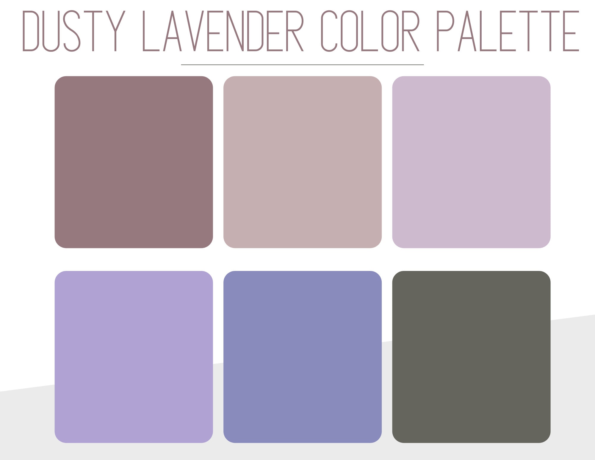 Lavender Color Chart