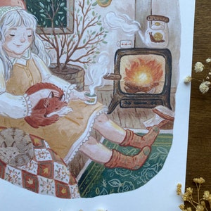 Fireplace Art Print image 3