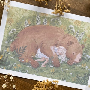 Forest Slumber Art Print image 1