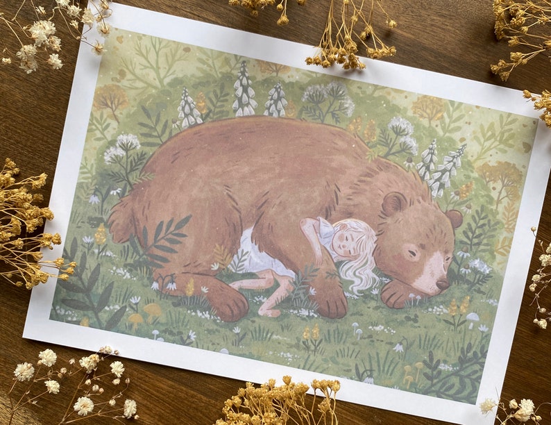 Forest Slumber Art Print image 1