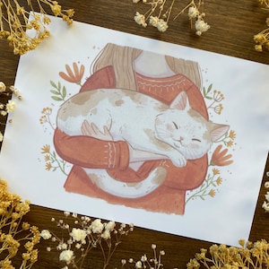 Saine et sauve - Mini impression - Carte