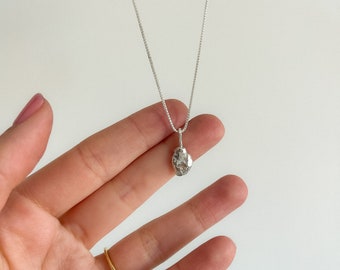 Sterling Silver Organic Pendant Necklace