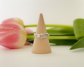 Sterling Silver Dot Stacker Ring