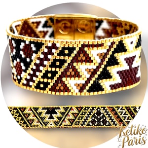 DIY even count peyote bracelet pattern DURANGO