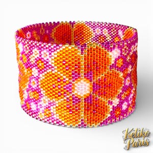 DIY SEVENTIES Bracelet Patterns with several stitch Peyote for bangle (Open or closed) and traditional Peyote