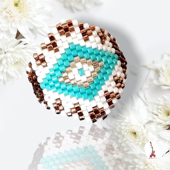 Peyote Stitch Ring 5 Pattern Bundle - Instant Digital Download