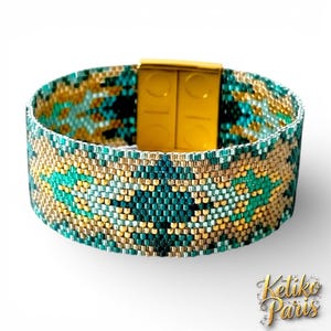 DIY Schéma peyote impair pour le Bracelet GRENADE 1