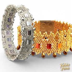 Bransoletka DIY LOUVAIN – instrukcja tkania metodą peyote i krosna