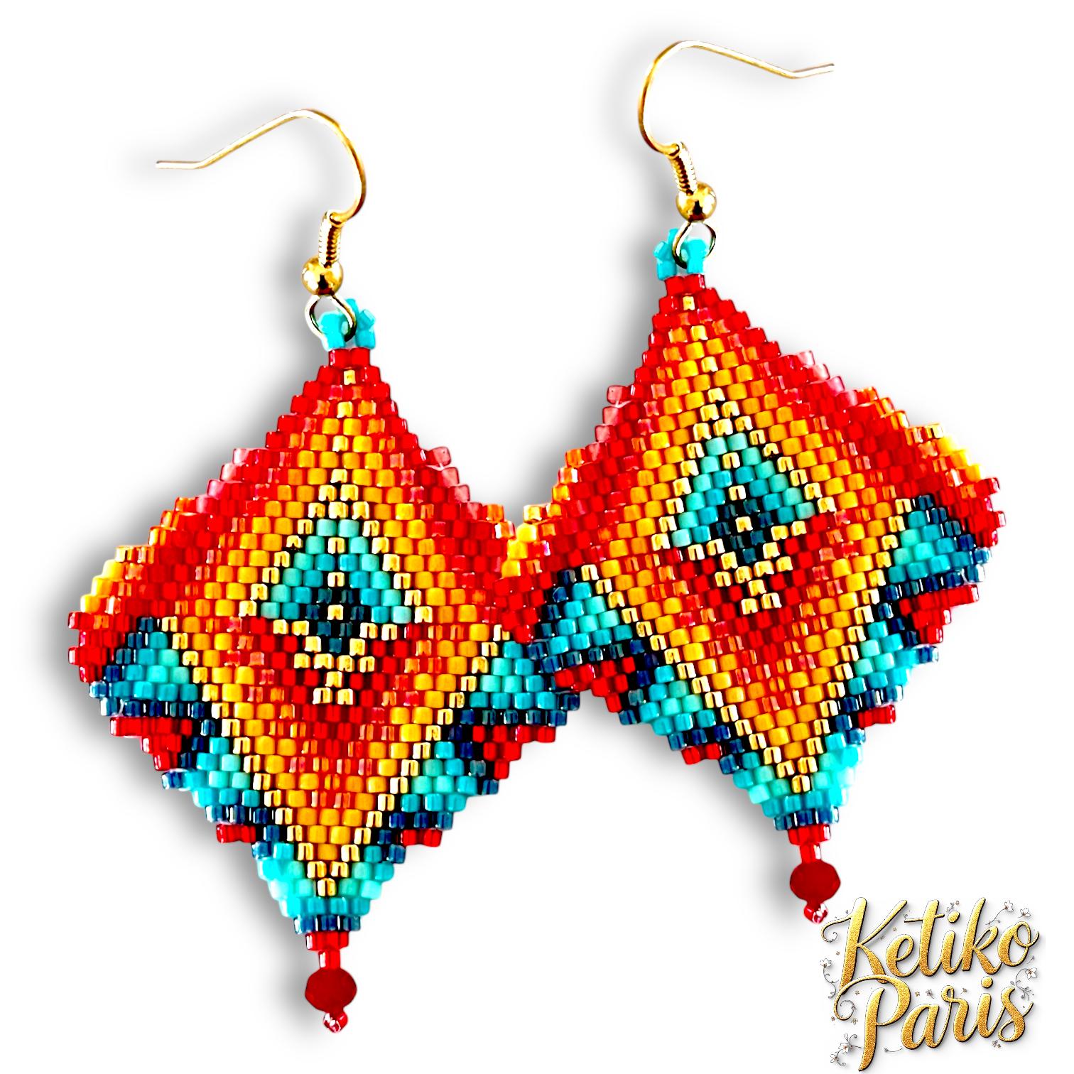 DIY PANAMA Pendant Pattern to Wave a Necklace, a Brooch or Earrings - Etsy