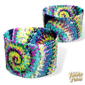 DIY Peyote-patroon voor een kleurrijke slakkenarmband