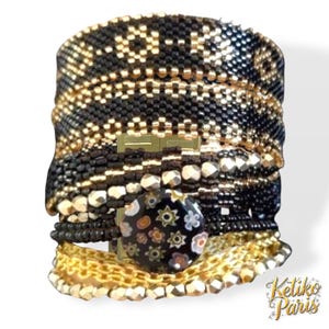 Bangle peyote pattern or with clasp : Bracelet ORIGINE