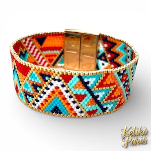 DIY Schéma peyote pair pour le Bracelet YUCATAN