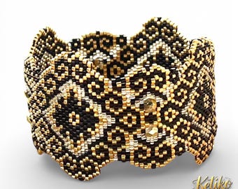 DIY PENISCOLA Peyote Patterns for Bangle (Open or Closed) for bracelet