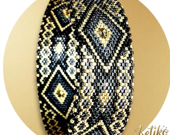 DIY MORELIA MINI-1 Peyote bracelet pattern