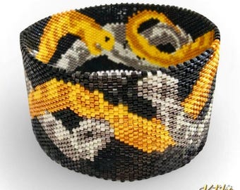 DIY Peyote Armband Patroon SNAKE 2025