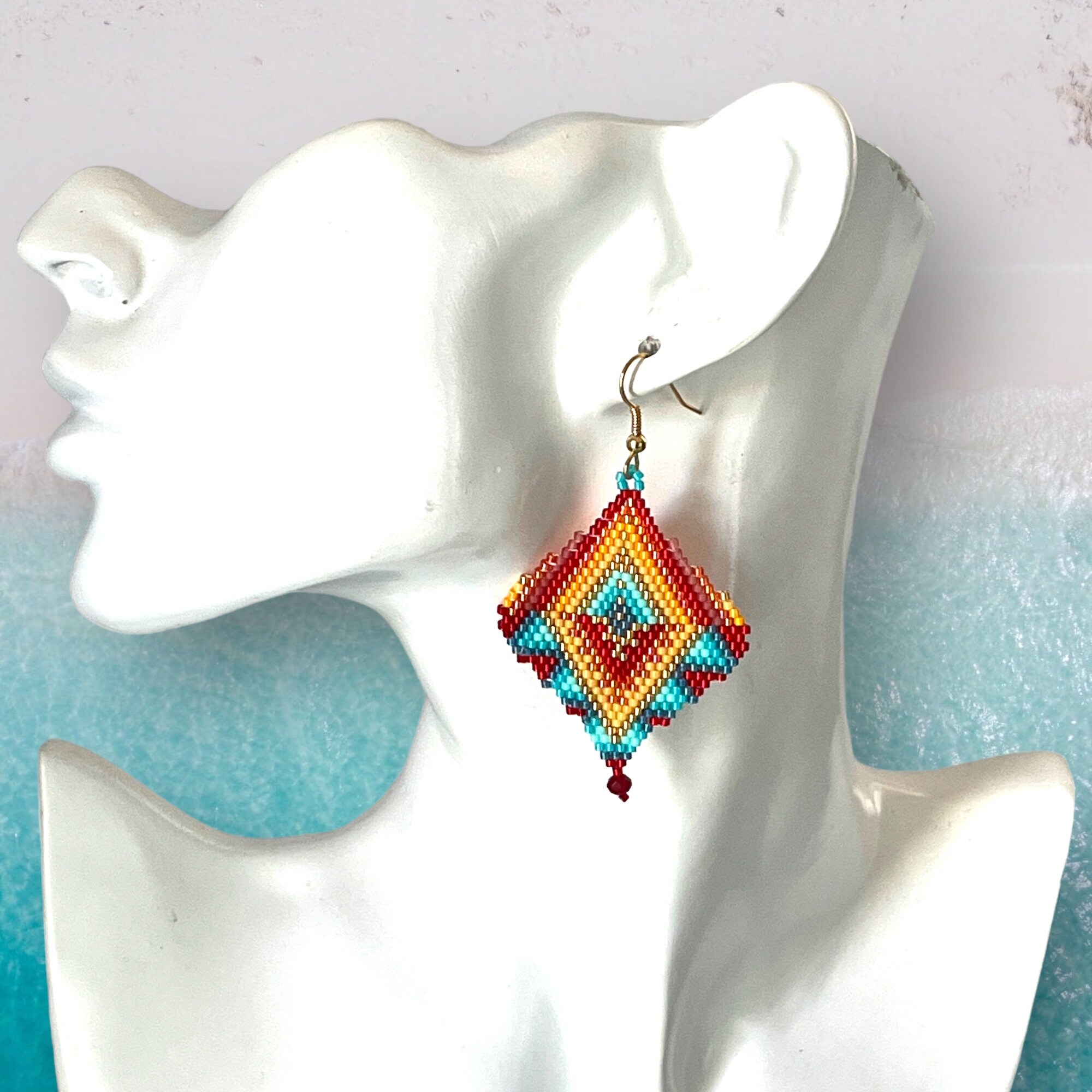DIY PANAMA Pendant Pattern to Wave a Necklace, a Brooch or Earrings - Etsy