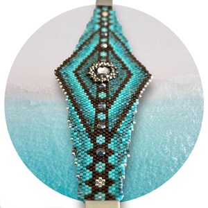 DIY JOSEPHINE odd count peyote pattern for a bracelet