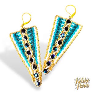 DIY HELIKS pendant pattern to wave a necklace, a brooch or earrings
