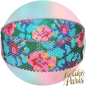 DIY-Muster für ein rundes Peyote-Armband (Armreif) oder mit Verschluss, OLGA FLEURI Armband