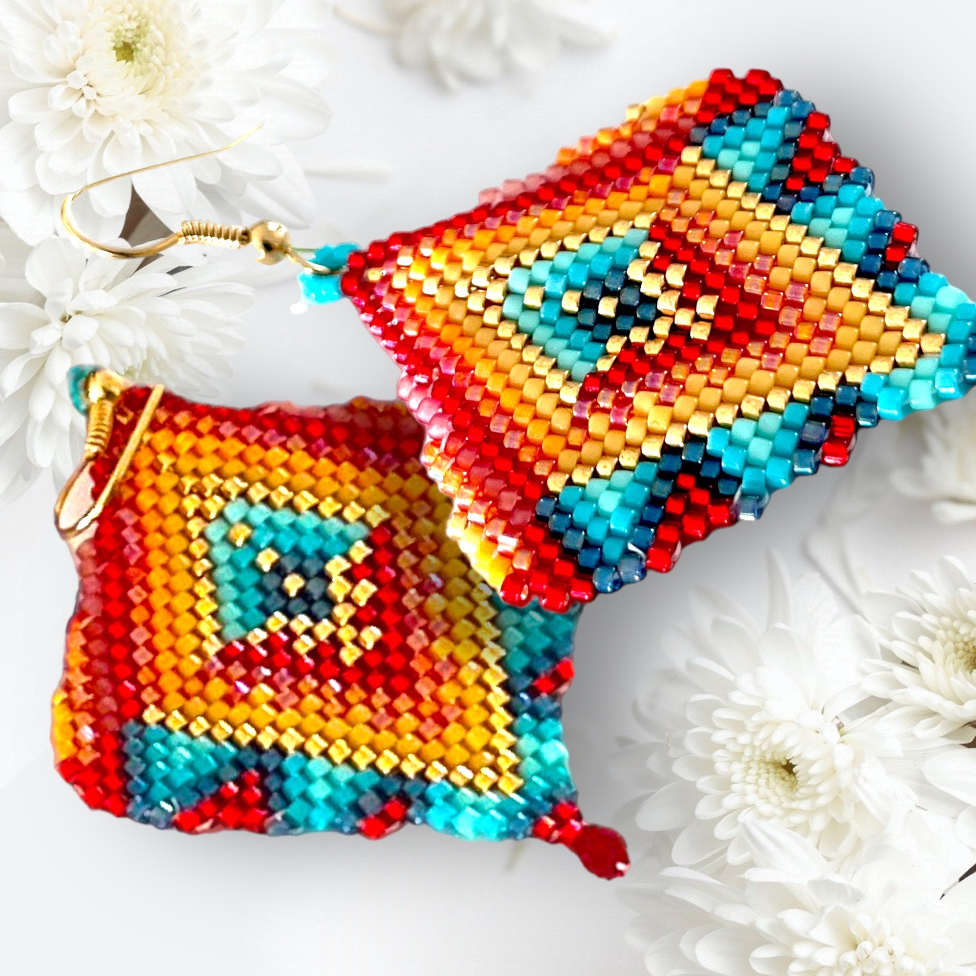 DIY PANAMA Pendant Pattern to Wave a Necklace, a Brooch or Earrings - Etsy