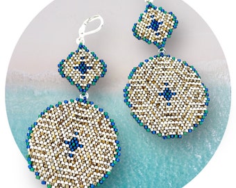 DIY MFB pendant pattern Peyote or brick stitch