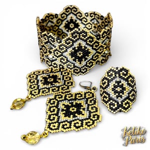 Pack de patrones DIY PENISCOLA para hacer la pulsera, pendientes y anillo