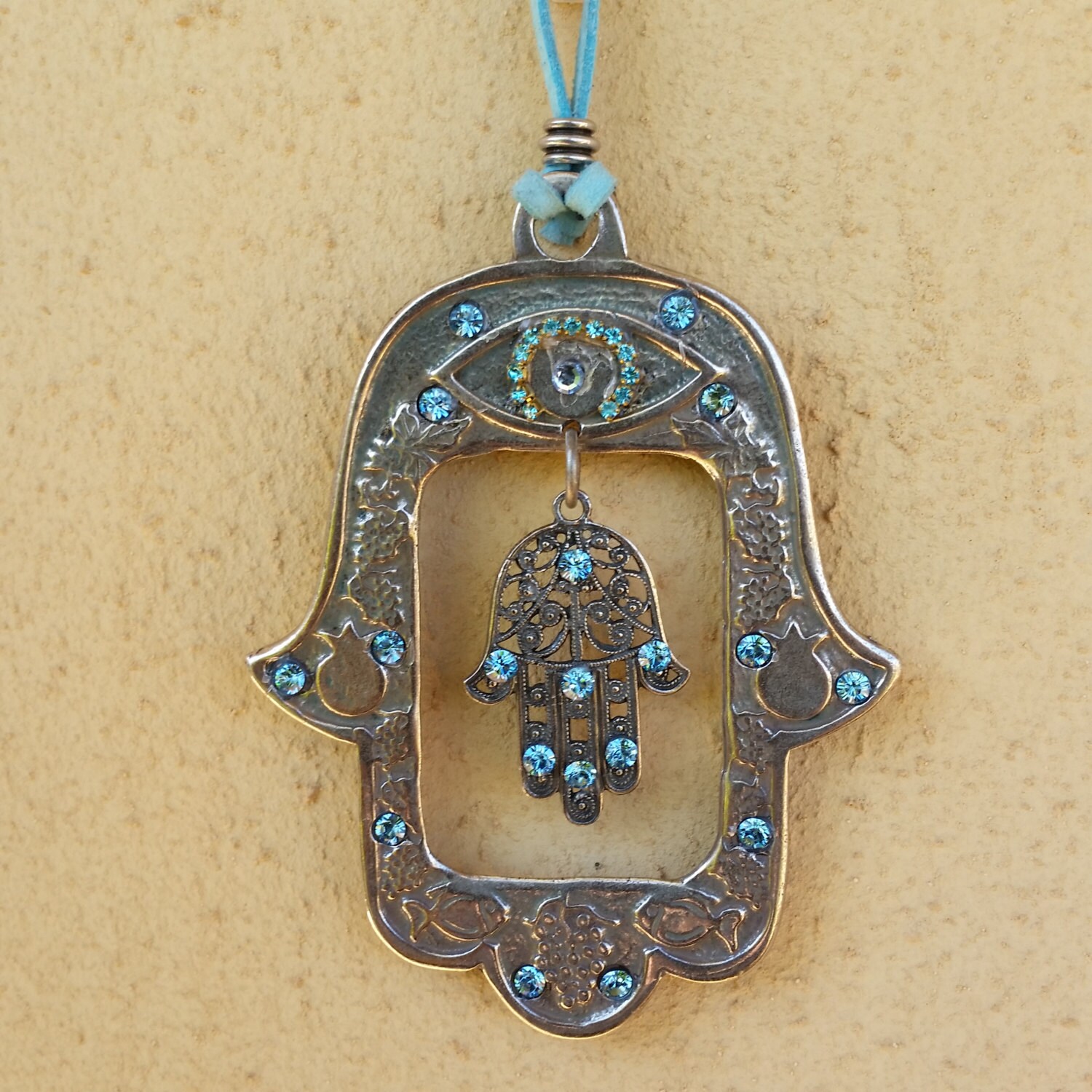 Hamsa Decor Hand Wall Hanging Hamsa Wall Luck Hamsa Hamsa Etsy Israel