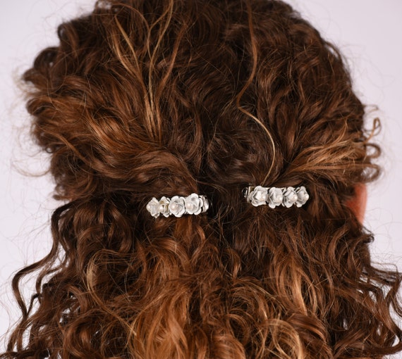 Hair Barrette, Hair jewelry, Pearl hair Barrette,… - image 2