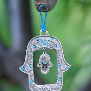 Hamsa Decor, Hand Wall Hanging, Hamsa Wall, Luck Hamsa, Hamsa Handmade, Hamsa Wall Hanging, Judaica Wall Art, Hamsa Wall Hand, Blessing Home