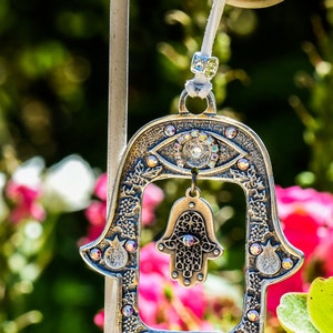 Hamsa, Hand Wall Hanging, Hamsa Gift, Blessing Home, Luck Hamsa, Hamsa Decor, Hamsa Wall Art, Israel Gift, Hamsa Handmade, Hamsa Wall Hand