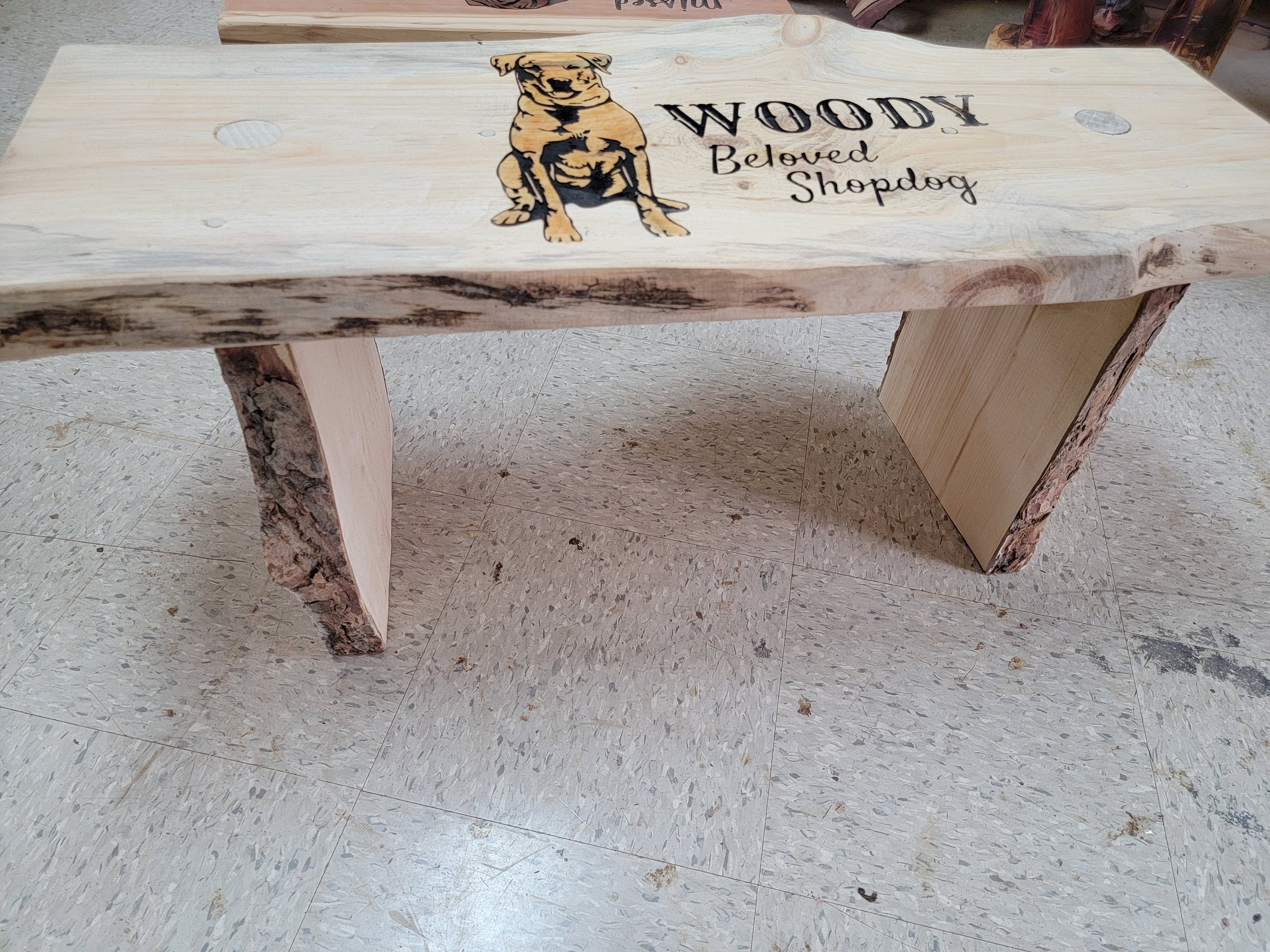 Pet Memorial Bench perfect for the Garden or Entryway Dog Etsy