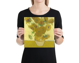 Tournesols Van Gogh Affiche, Impression de tournesols, art des tournesols, parfait pour la maison ou le bureau