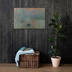 Impression Sunrise Claude Monet Leinwanddruck | Monet Wandkunst | Monet Print | Monet Canvas