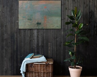 Impression Sunrise Claude Monet Canvas Print | Monet Wall Art | Monet Print | Monet Canvas