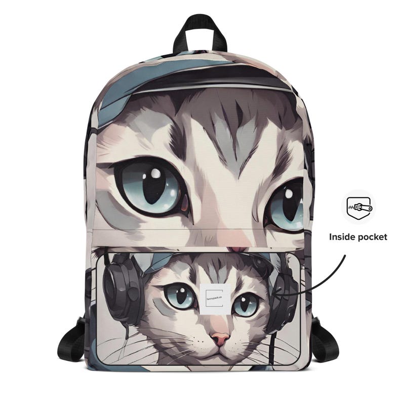 Anime Cat Style Backpack | Backpack for kids | Cool Backpack retro