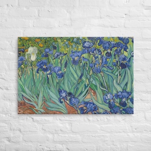 Irises, Irises van gogh, Canvas Print | Irises Van gogh Print, Irises painting,  Irises print, flower decor wall art design