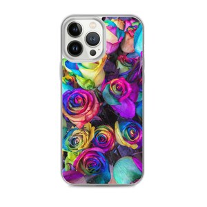 iPhone 13 Case, Rainbow Roses iPhone Case, Roses Print, Rainbow Roses Print, iPhone Case