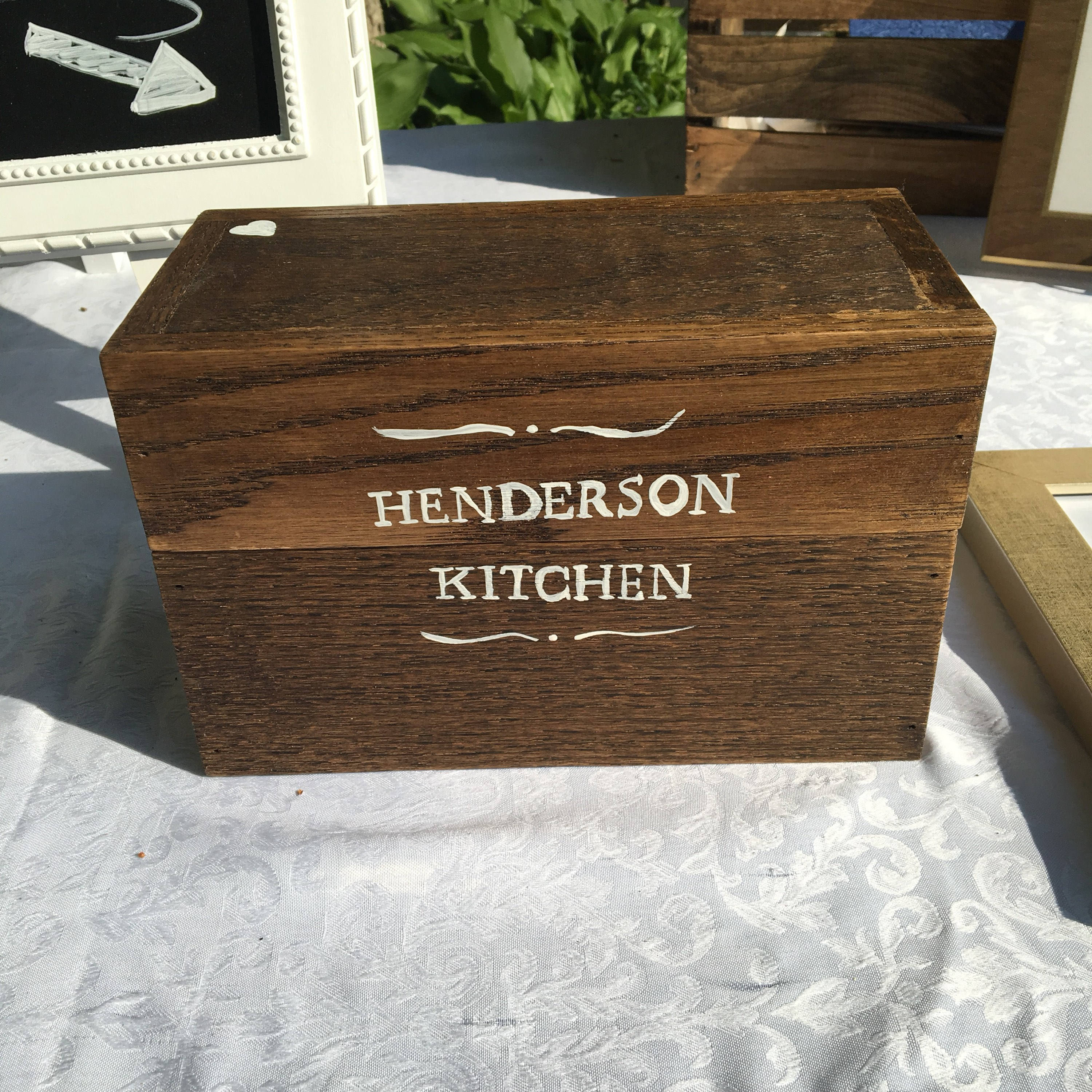 Recipe Box Bridal Shower Decor Kitchen Decor Etsy