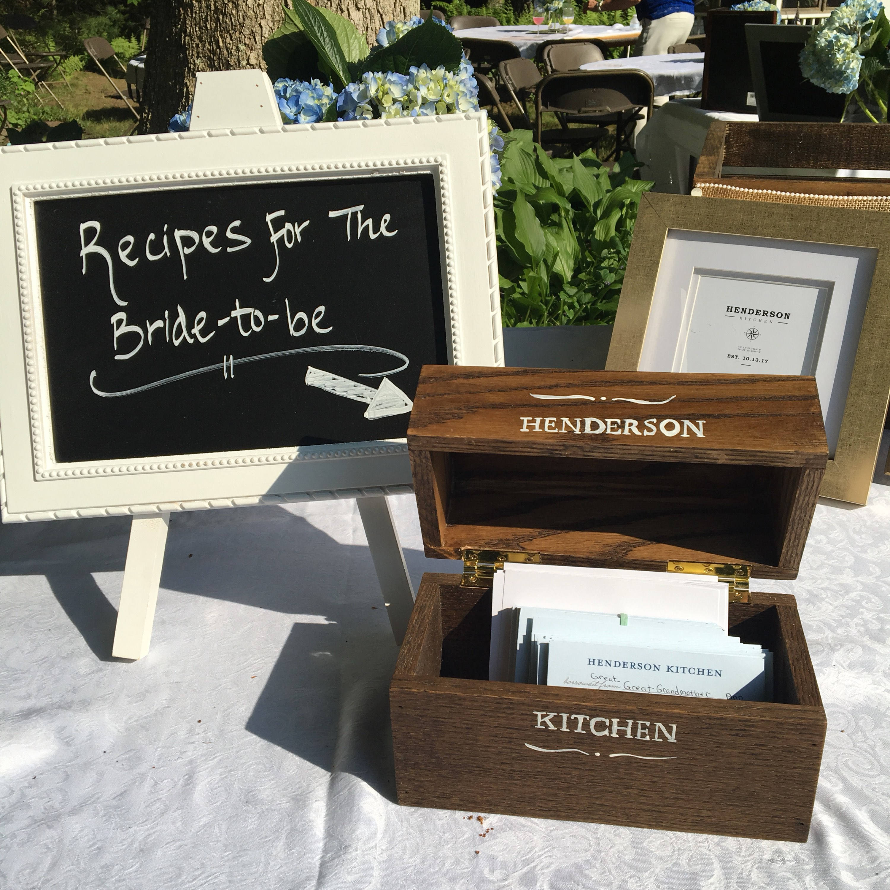 Recipe Box Bridal Shower Decor Kitchen Decor Etsy