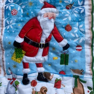 Santa advent calendar, handmade reusable advent calendar, baby's 1st Christmas, handmade Christmas, Christmas baby shower, handmade gift image 2