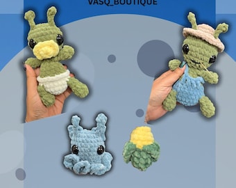 Roger Alien crochet PDF file.